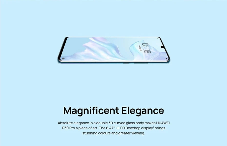 Мобильный телефон HuaWei P30 Pro Kirin 980 Android 9,1 6,4" 2340X1080 8 ГБ ОЗУ 512 Гб ПЗУ МП NFC QI отпечаток пальца IP68