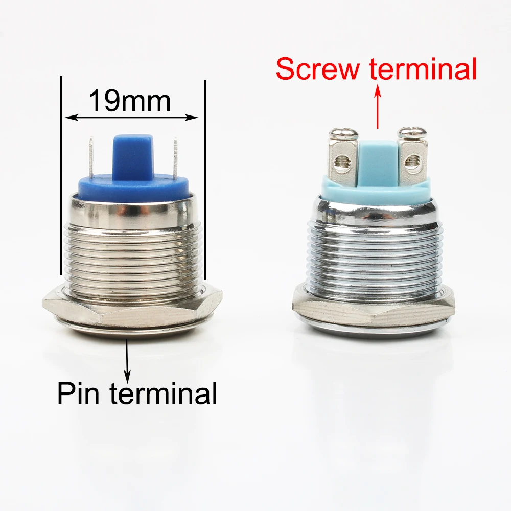 19 мм часть оксид алюминия пресс кнопка купольная/сферическая головка 1NO