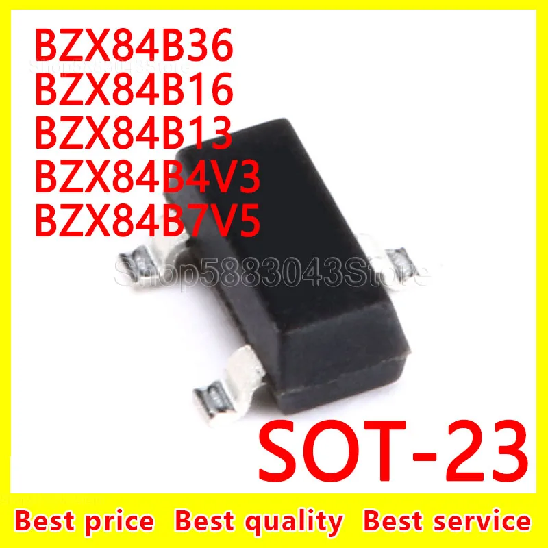 

(20 шт.) 100% Новый оригинальный BZX84B36 BZX84B16 BZX84B13 BZX84B4V3 BZX84B7V5 SOT-23 SOT23
