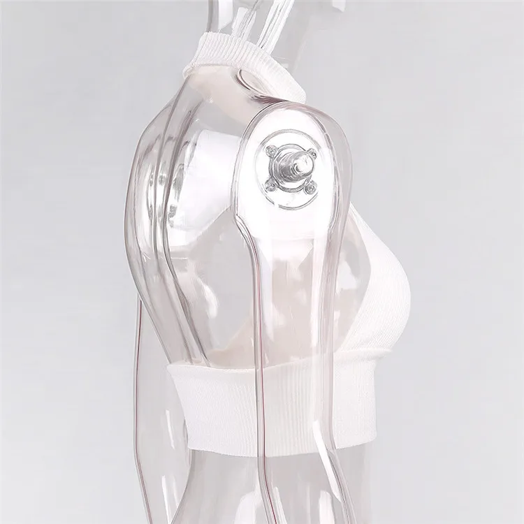 

2021 New Fashion Elastic Vest Women's Slim Solid Color Sexy Open Back Wrap Top