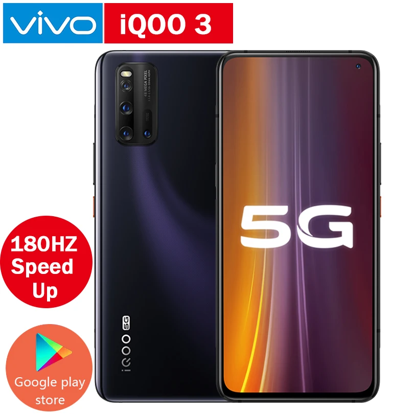 Оригинальный смартфон Vivo IQOO телефон с экраном 180 Гц процессором Snapdragon 865 Android 10 0 6 44