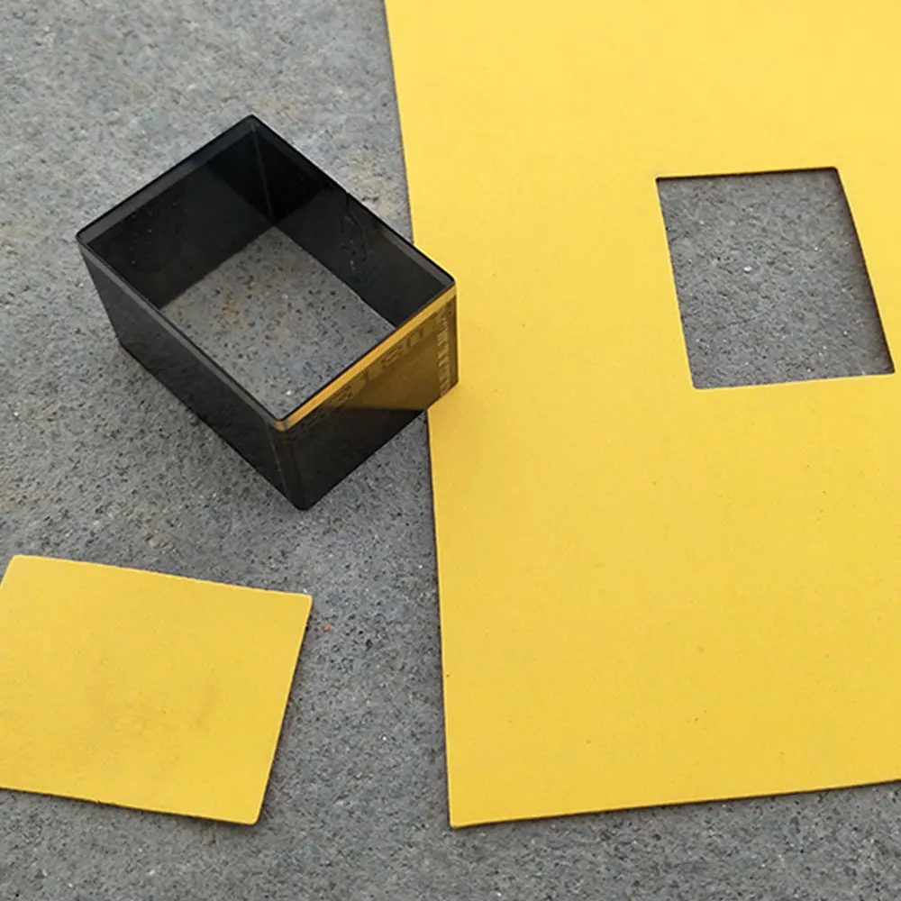 Подгонянный DIY кожаный крафт коврик для стаканов вырубной нож пресс-форма ручной удар инструмент квадратный Дырокол в форме инструмент стальное лезвие правило высечки