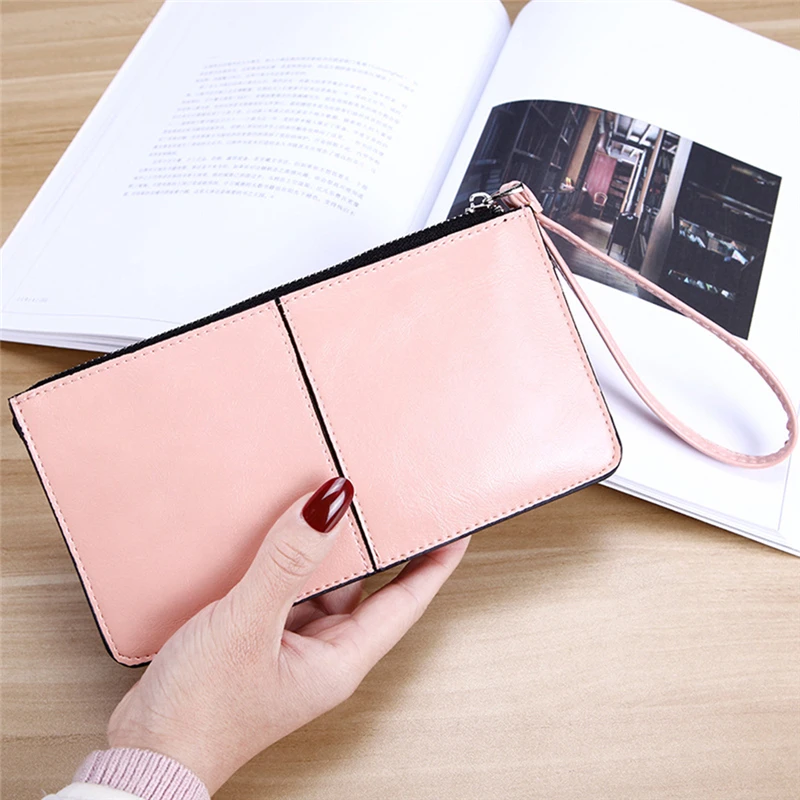 

2020 Women Wallets Fashion Long PU Leather Women Purse High Quality Card Holder Classic Female Purse Zipper Wallet For Women