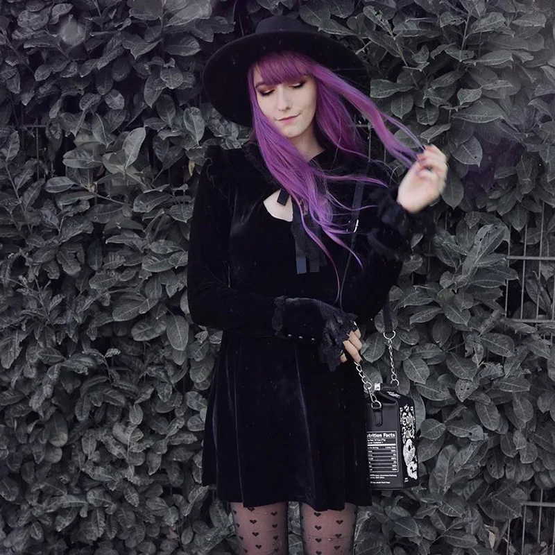 2020 летнее сексуальное готическое платье в стиле панк Ретро женское простое