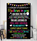 Мотивационный постер с позитивными утверждениями для учеников, Картина на холсте, гостиная, спальня, школьная картина