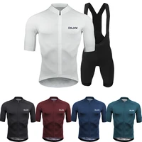 2021 raudax black cycling jersey 19d bib set mtb uniform bike clothing quick dry bicycle wear clothes mens short maillot culotte