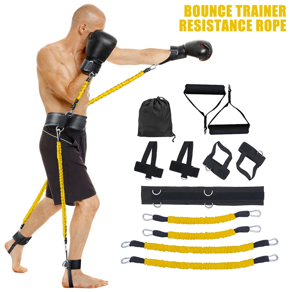 

Эспандер для бокса, тренировочный растягивающийся ремень, набор для тренировок в тренажерном зале, фитнесс, упражнения на талию, ногу, пояс ...