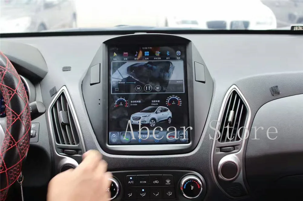 10 4 ''Tesla стиль Android 9 0 автомобильный dvd плеер GPS навигация для Hyundai IX35 TUCSON 2009 2016