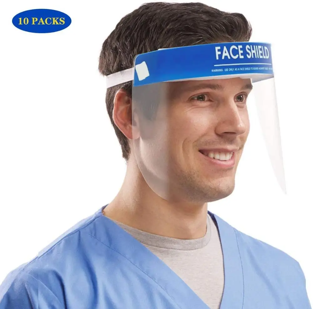 10 шт. защитный лицевой щиток защитные маски регулируемое ясно уход за кожей лица