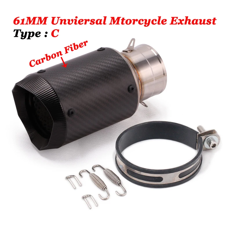 Универсальный выхлопной глушитель для мотоцикла из титанового сплава 61 мм CBR1000