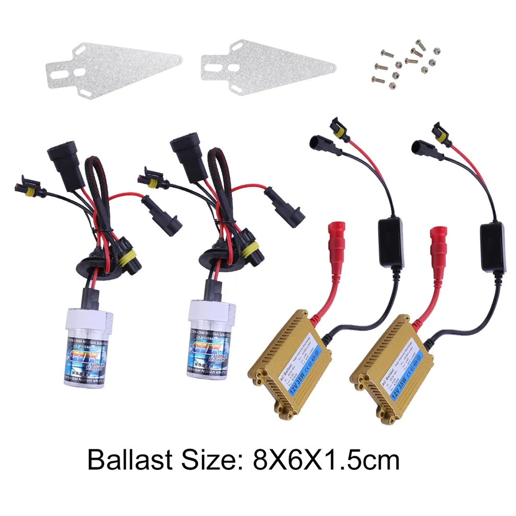 

2Pcs of 9005/HB3/H10 35W 6000K/8000K/10000K HID Head Light Ultra Slim Car for Light Kit with Pair of HID Ballast