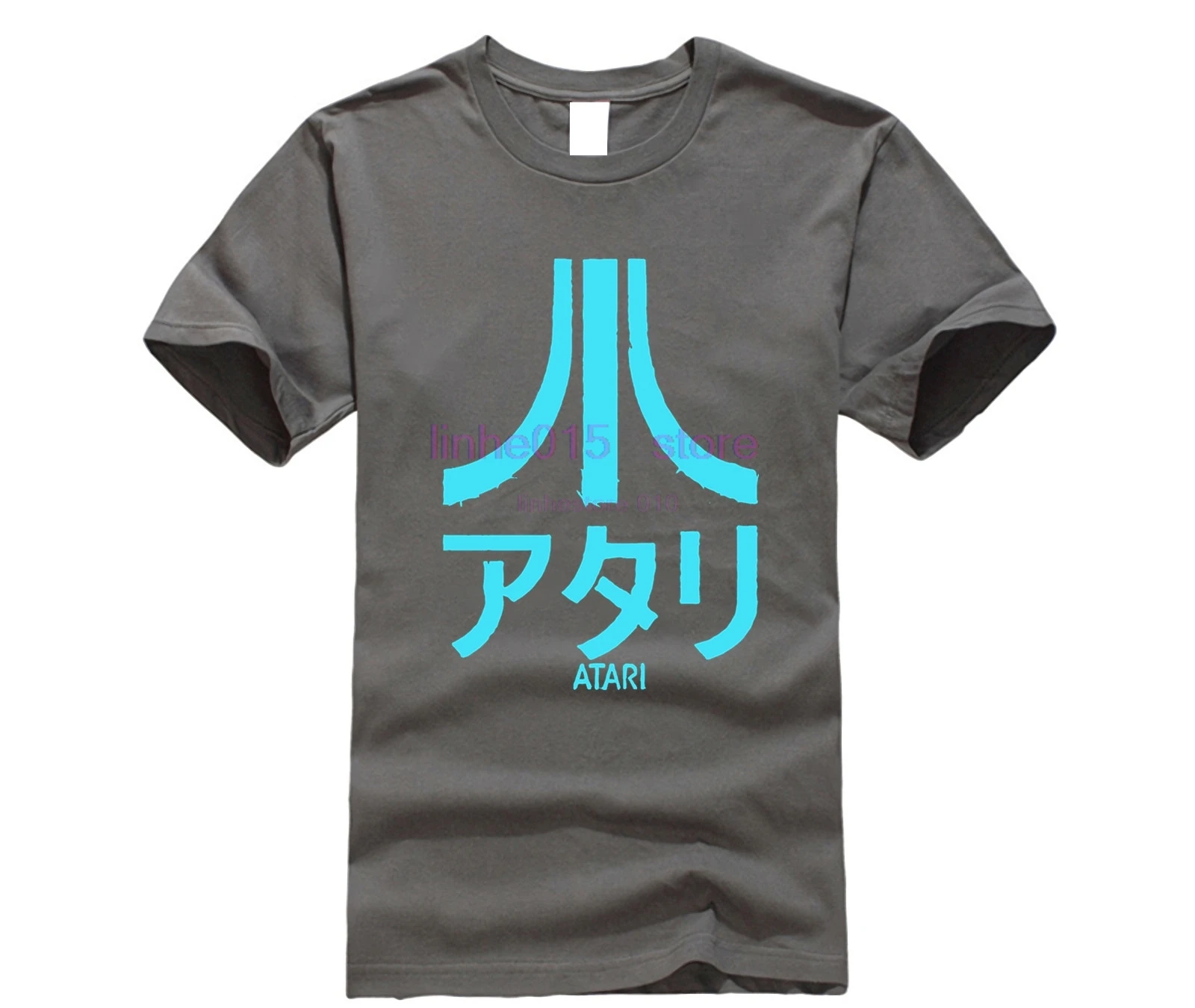 Atari мужская футболка с коротким рукавом и японским логотипом Новинка|Мужские