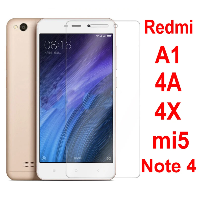 Защита для Xiao mi Red 4a Защитная пленка 4x Стекло экрана Xio Xia Xao A1 Note 4 5 стекло|Защитные
