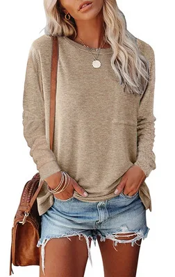 

Fashion Women Spring Autumn Pullover Long Sleeve Plaid Casual Ladies Sweaters one
