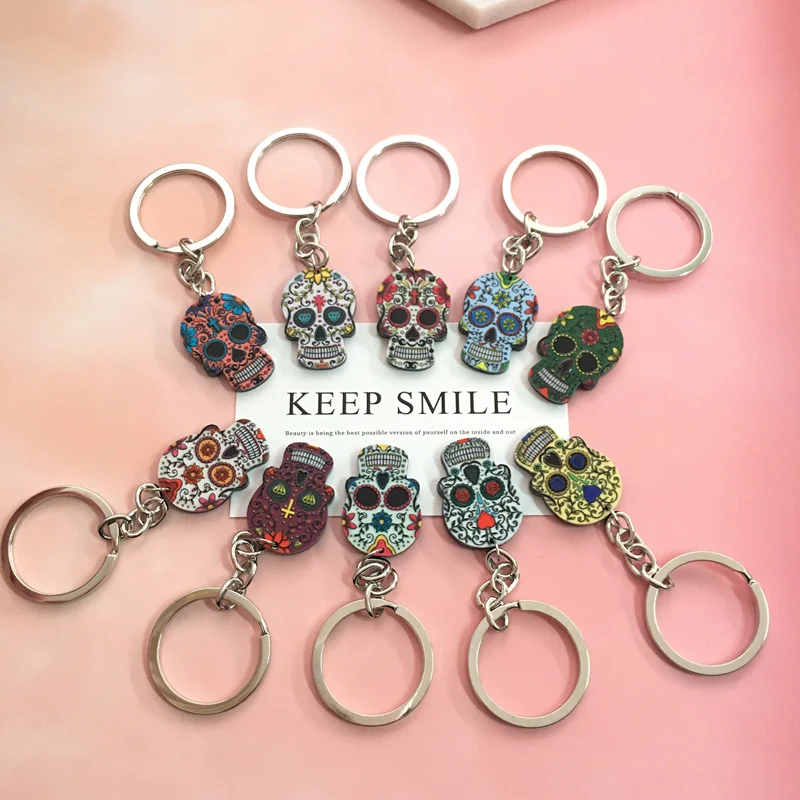 Брелоки с черепом Calavera сладкие милые брелоки для друзей и семьи подарок на