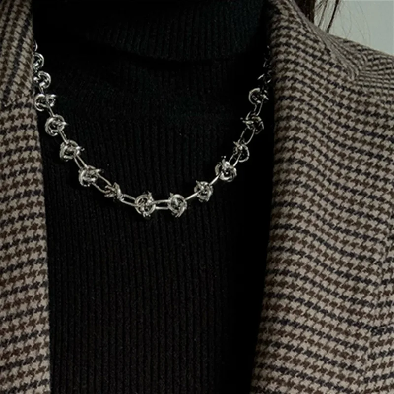 

Vintage Chain Necklace for Women Collares Collar Necklaces Collier Naszyjnik Colar Choker Cadena Gold Silver Jewelry on the Neck