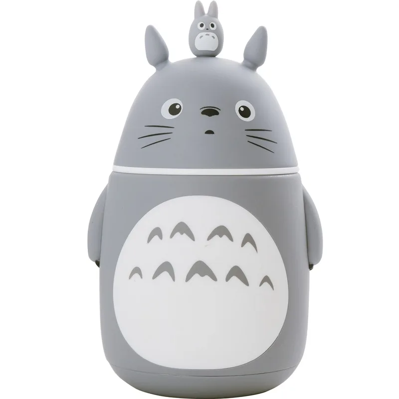 Стеклянные бутылки для воды Totoro двойные термостойкие кофейные кружки креативный