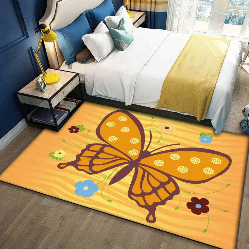 

Cute Cartoon Child Carpets for Living Room Bedroom Area Rug Soft Flannel Unicorn 3D Printed Kids Play Carpet Baby Room Crawl Mat
