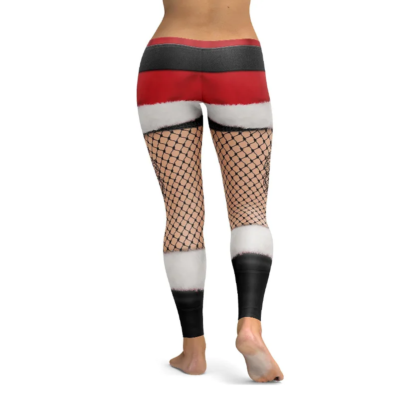 

2019 New Arrival Christmas Printing Leggings Put Hip Elastic High Waist Legging Breathable Merry Christmas Pants