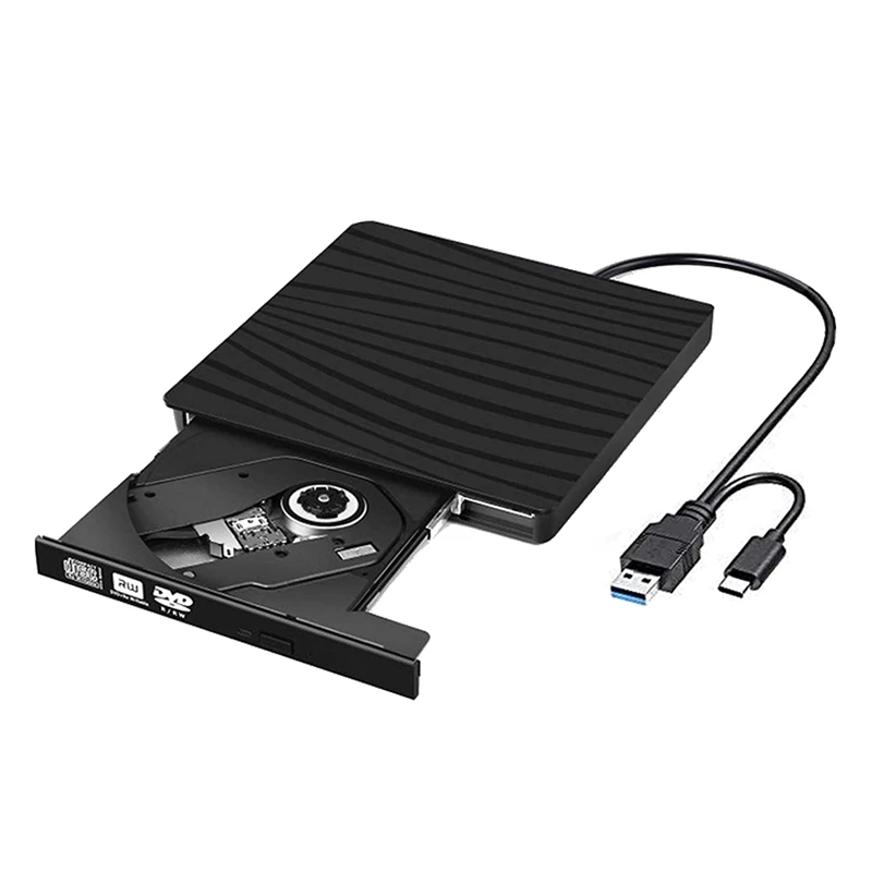 

Внешний CD DVD-привод, USB 3,0, устройство для чтения CD RW с SD TF кардридером и USB-портом для ноутбука, настольного ПК