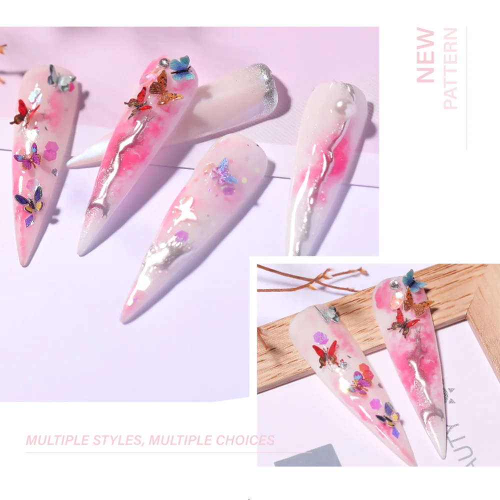 

6 Boxes Nail Art Stickers Manicure Decals Nail Decorations