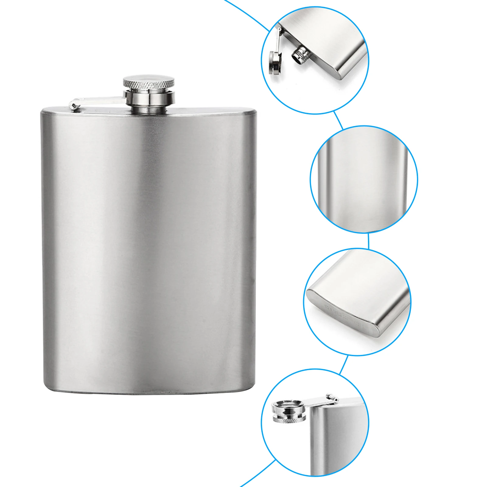 

Outdoor Pocket Flasks Alcohol Bottle Portable Stainless Steel Hip Flask Flagon And Funnel High Quality Wine Whisky Pot Drinkware