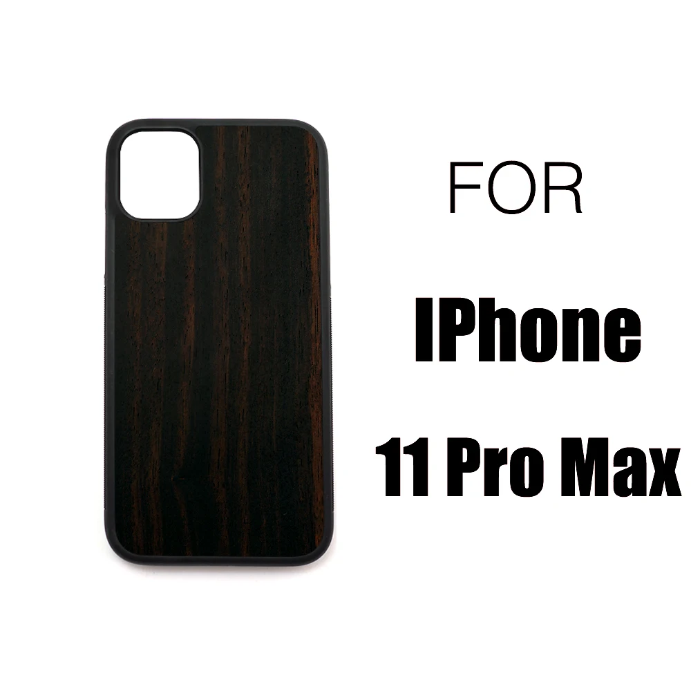 Черный чехол тонкий деревянный для iPhone 7 8 6 6s Plus SE 2 Деревянный X Xs 11 Pro Max XR Black Rosewood |