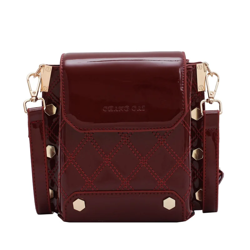 

Женская сумка на плечо из лакированной кожи, модная сумка-мессенджер через плечо из ПУ кожи, 2020