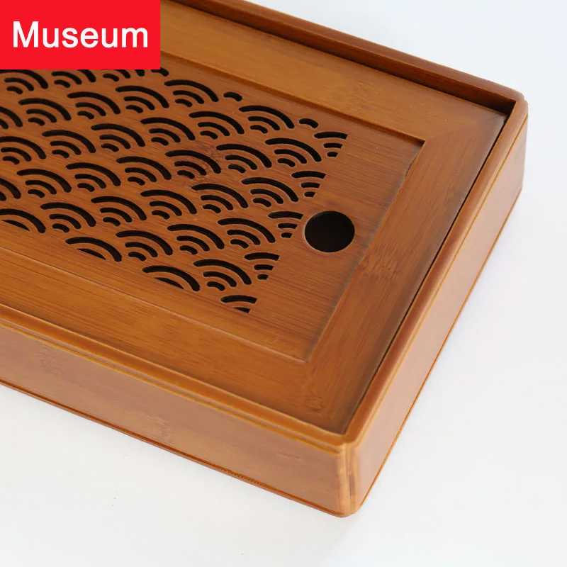 Bamboo Pail Chinese Style Tea Cabinet Accept Can Carry The Gift Box Monolayer Nothing Cover Send Gifts Hotel Picnic Basket You | Дом и сад