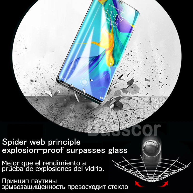 2Pcs Full Cover Hydrogel Film On the Screen Protector For Honor 10 20 9x 50 60 Pro Screen Protector On Huawei P30 Lite P40 P50