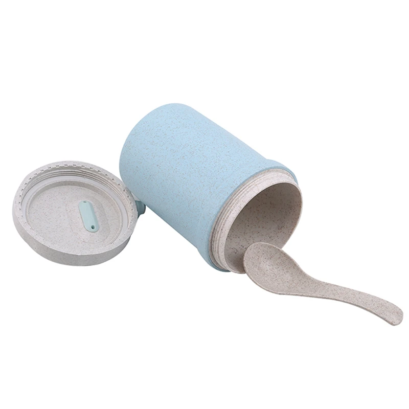 Герметичная портативная коробка для завтрака 300 мл Экологически чистая круглая