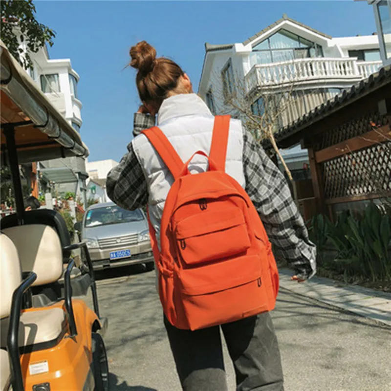 

Водонепроницаемый нейлоновый школьный ранец для мужчин, трендовый вместительный дорожный рюкзак для подростков, пара парных портфелей для...