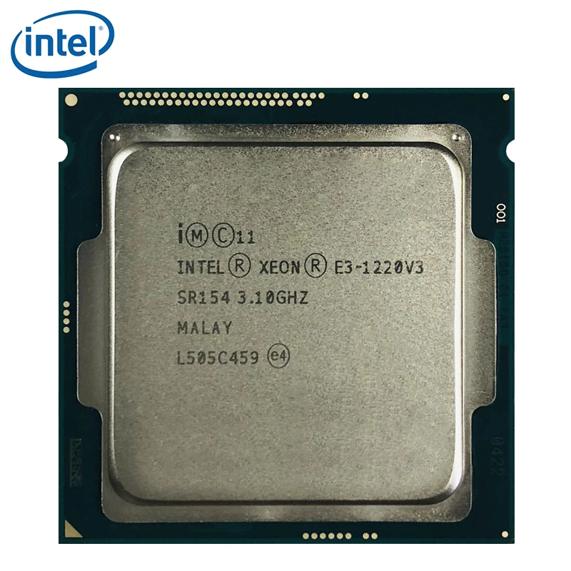 Процессор Intel Xeon V3 3 1 ГГц 8 Мб 4 ядра SR154 LGA 1150 процессор E3 1220 100% рабочий