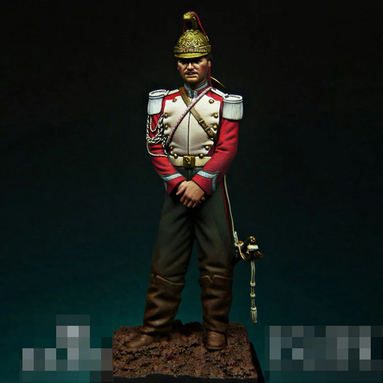 

1/24, 75 мм, фигурка модели из смолы, GK, французский трубопроводник, разборный и Неокрашенный комплект