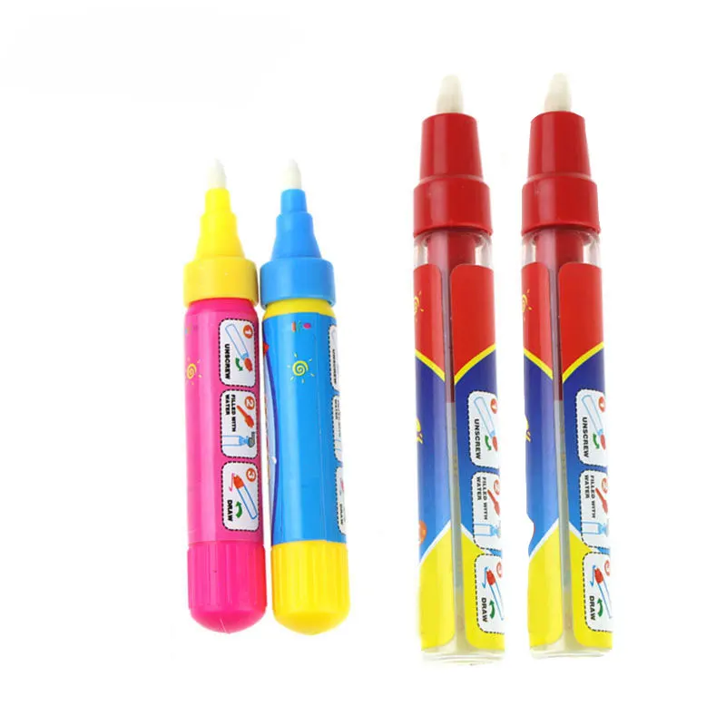 4pcs pen Игрушки для детей волшебная вода рисование каракули коврик с водой ручка раскраска и живопись доска раннего образования игрушка подарок} - Цвет: 4pcs pen