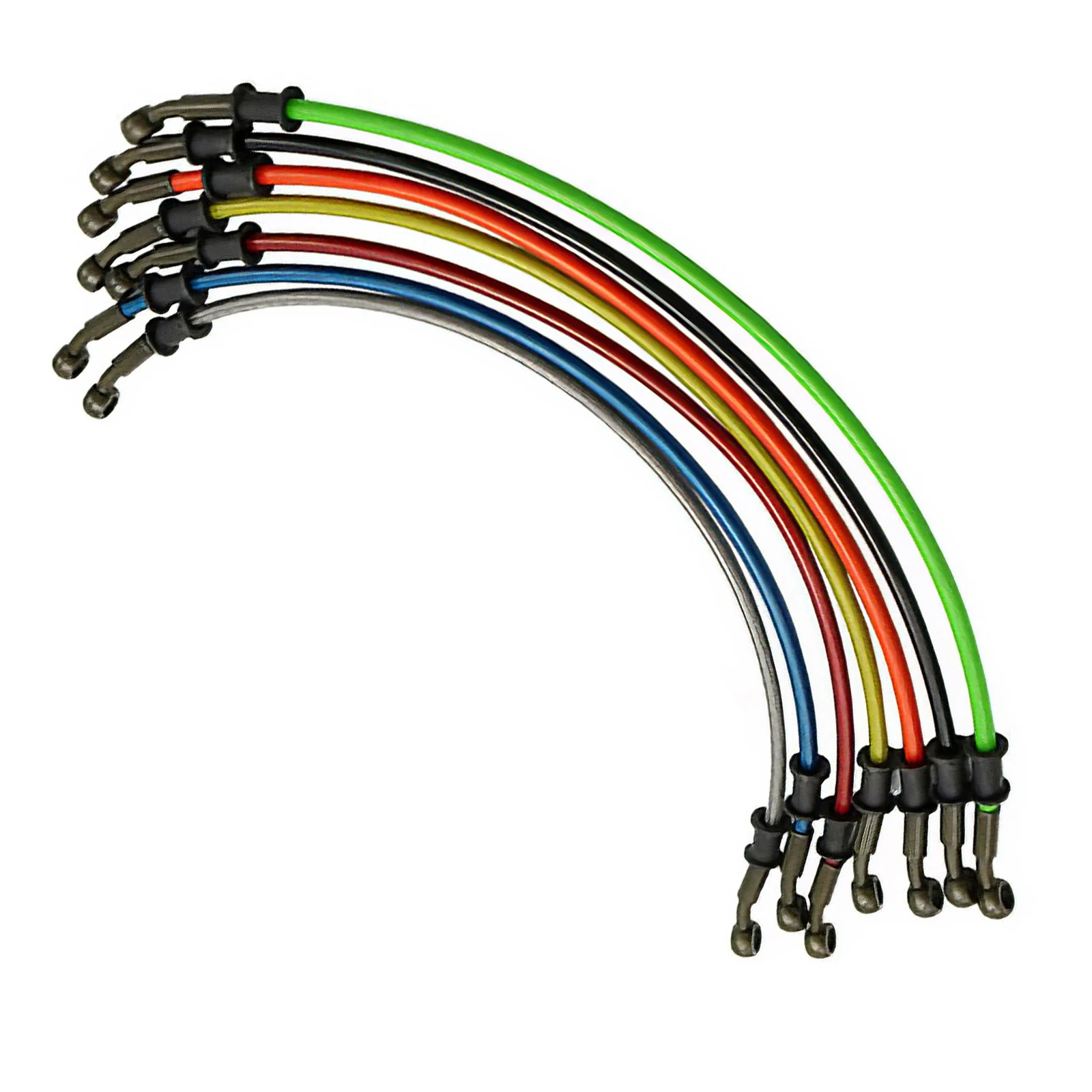 

Мотоциклетный грязевой велосипед, плетеный стальной гидравлический усиленный тормозной шланг, муфта, Масляный шланг, от 500 до 2400 мм, универс...