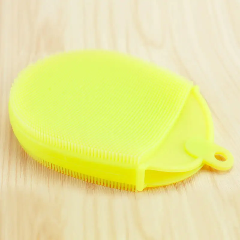 

1PC Silicone Bath Brush Body Scrubber Bath Glove Anti Cellulite Shower Exfoliating Brush Scrub Skin SPA Massage Scrubber Random
