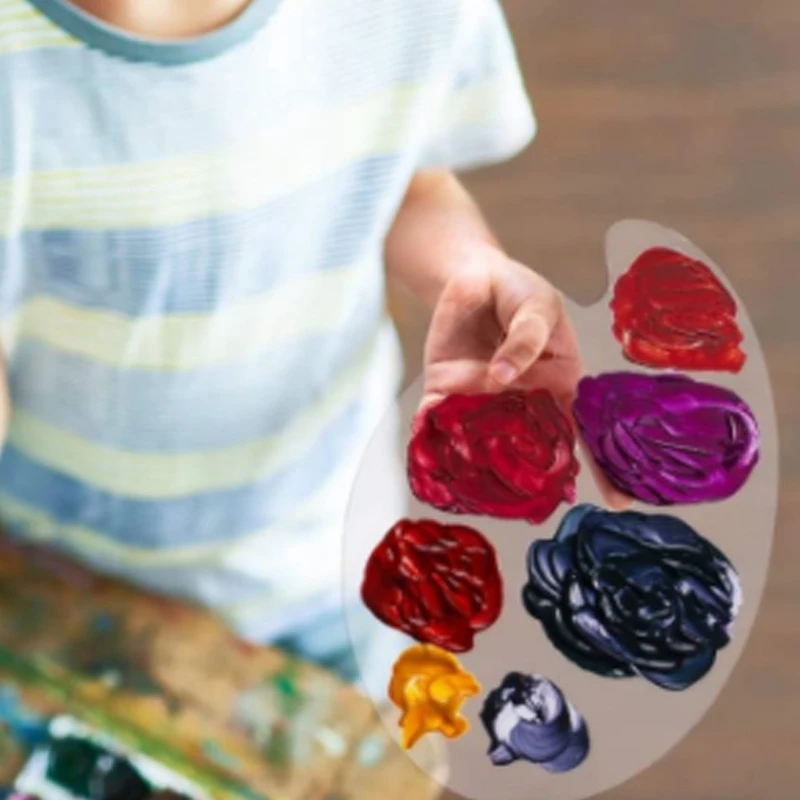 

3 Pcs Acrylic Paint Palette Clear Art Palette & 8 Pcs Color Paint Pen Set