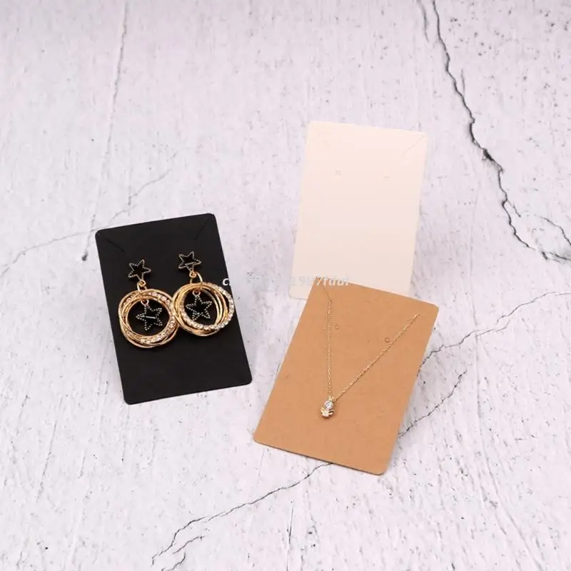 

100 шт./лот серьги ожерелья витринные карты для ювелирных изделий в коробке и упаковке картонная подвесная бирка карточка ушные гвоздики бум...