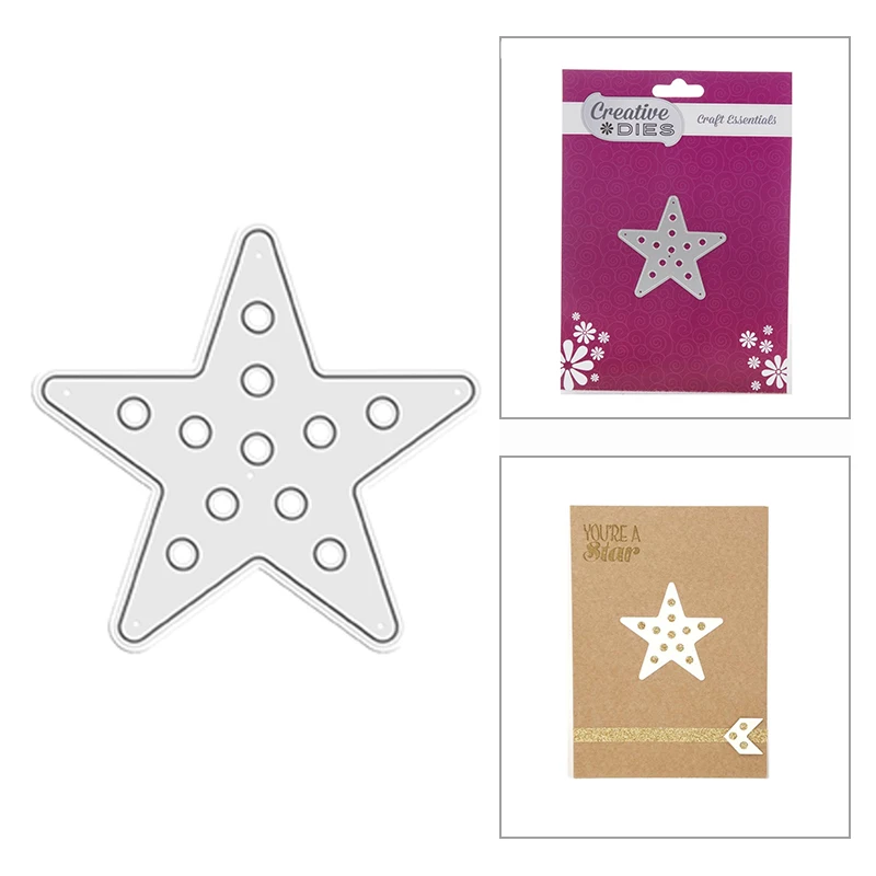 

Новинка DIY звезды с рамкой с отверстием 2021 без штампов тиснение ремесло и металлические Вырубные штампы для изготовления бумаги открытки Ск...