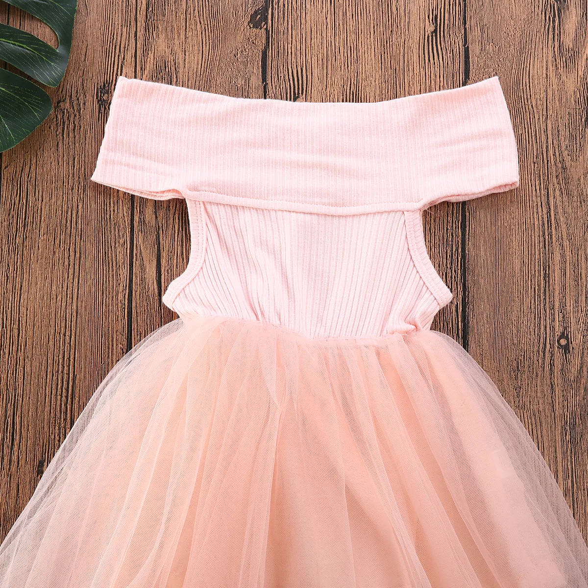 Сетчатое платье-пачка с открытыми плечами для новорожденных девочек вечерние