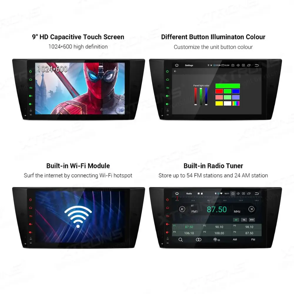 Автомобильный мультимедийный стерео DVD радиоплеер XTRONS 9 &quotAndroid 0 для BMW E90 E91 E92 E93 M3