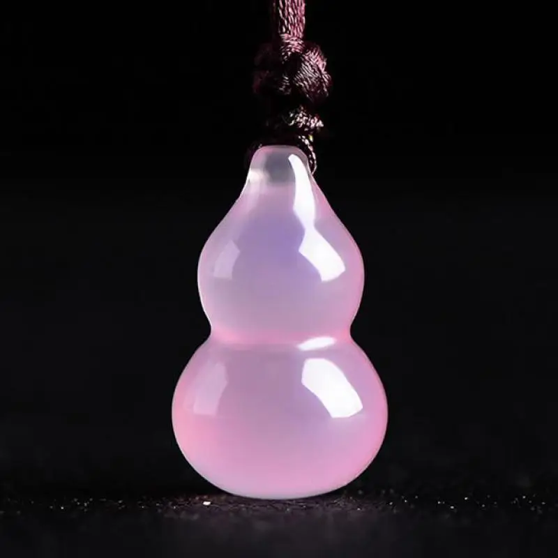 Ожерелье из натурального розового нефрита с подвеской Будды для мужчин и женщин