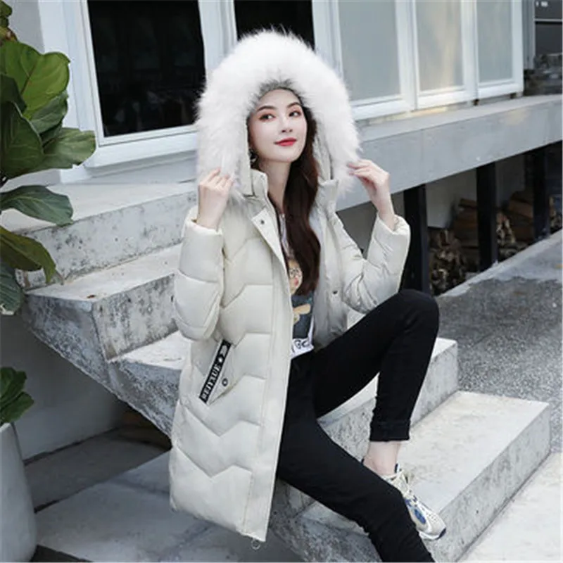 Зимняя куртка женская 2020 Женское пальто с капюшоном приталенная верхняя одежда