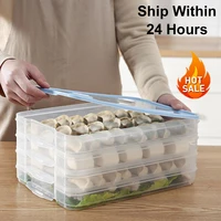 dumpling box kitchen household dumpling storage box refrigerator storage box plastic frozen tray egg food box
