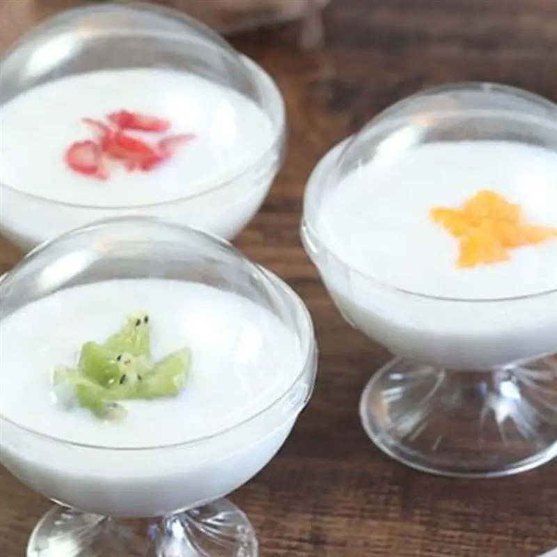 10 шт. одноразовых чашек прозрачная чашка для желе пудинга контейнер муссов и