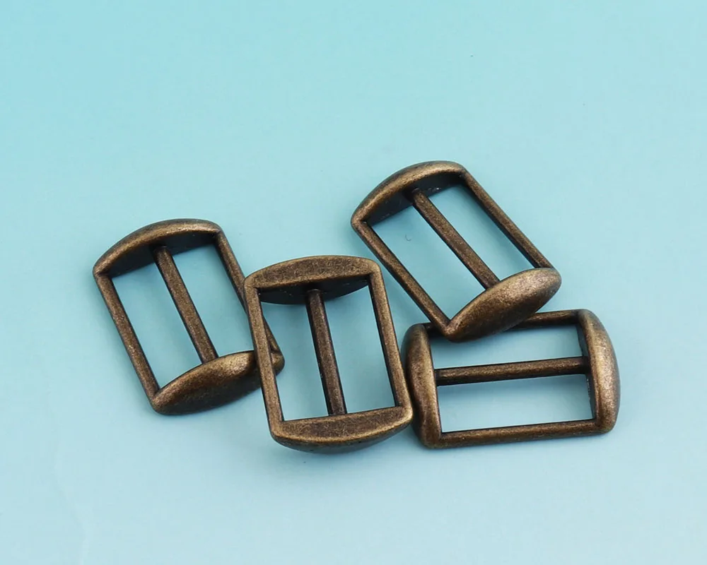 Пряжка из сплава латунные регулируемые пряжки 10 шт. 18 мм три бар ремешок пряжка
