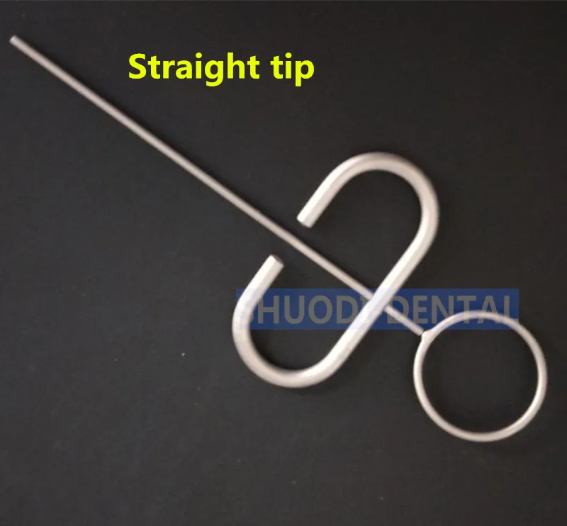 1 piece 1.2mm Str Зубной хирургический имплантат кости порошок коллектор скребок MTA кость трансплантация Инжектор Шприц Перевозчик 1,2 мм прямой/Изогнутый наконечник инструмент - Цвет: 1 piece 1.2mm Str