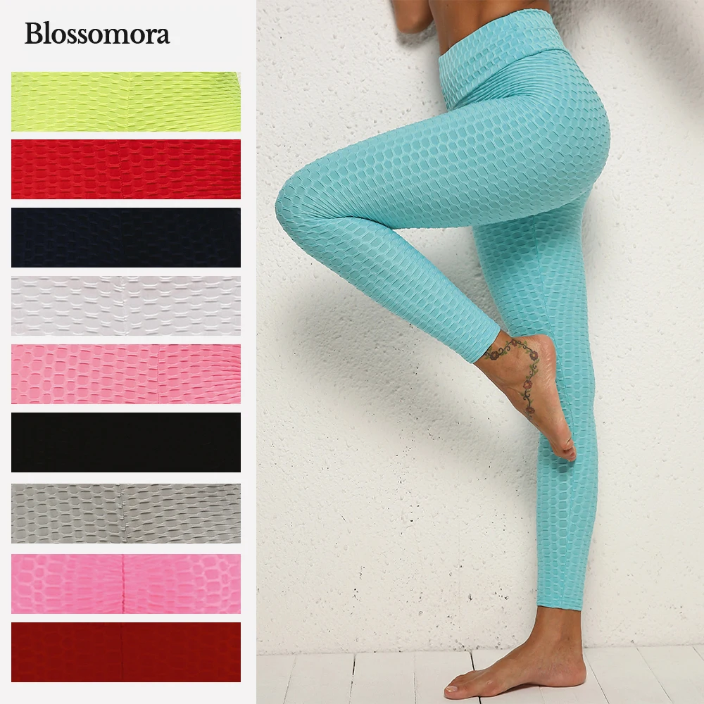 

Woman Gym New Seamless High Waist Tight-Fitting Quick-Drying Sports Hip-Lifting Hips Fitness Pants Sport yoga Bubble leggings