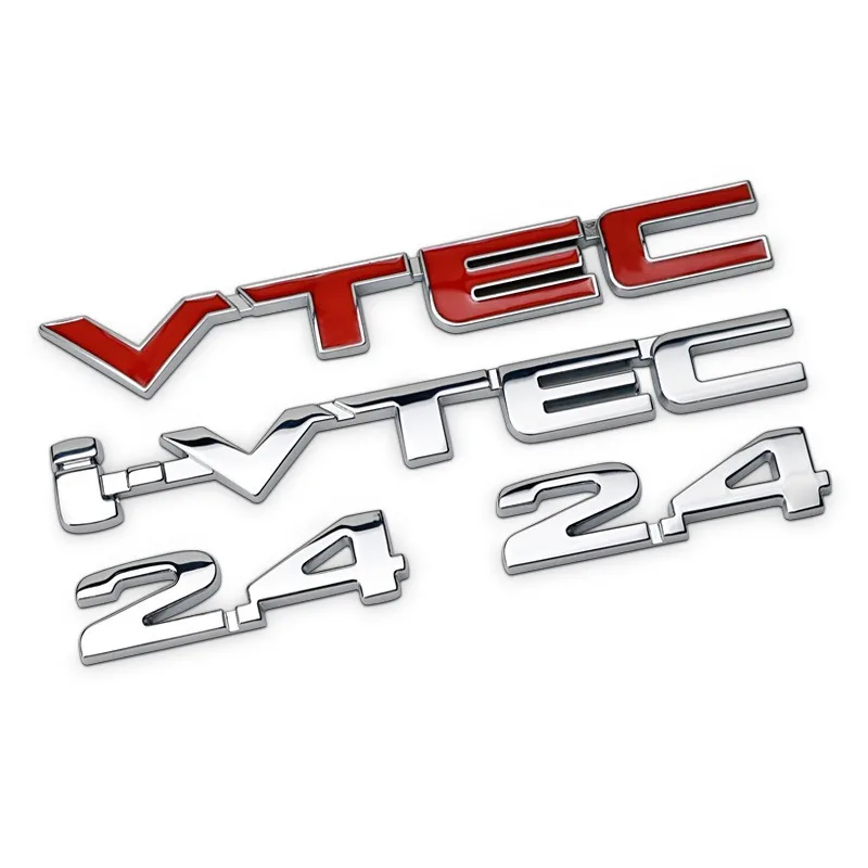 3D металлического сплава 2 4 эмблема VTEC значок наклейки авто крыло хвост тела для
